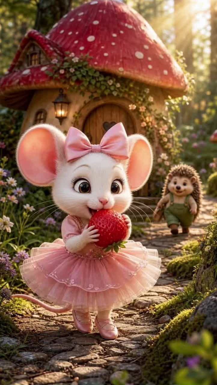 The Little Mouse and the Strawberry artwork