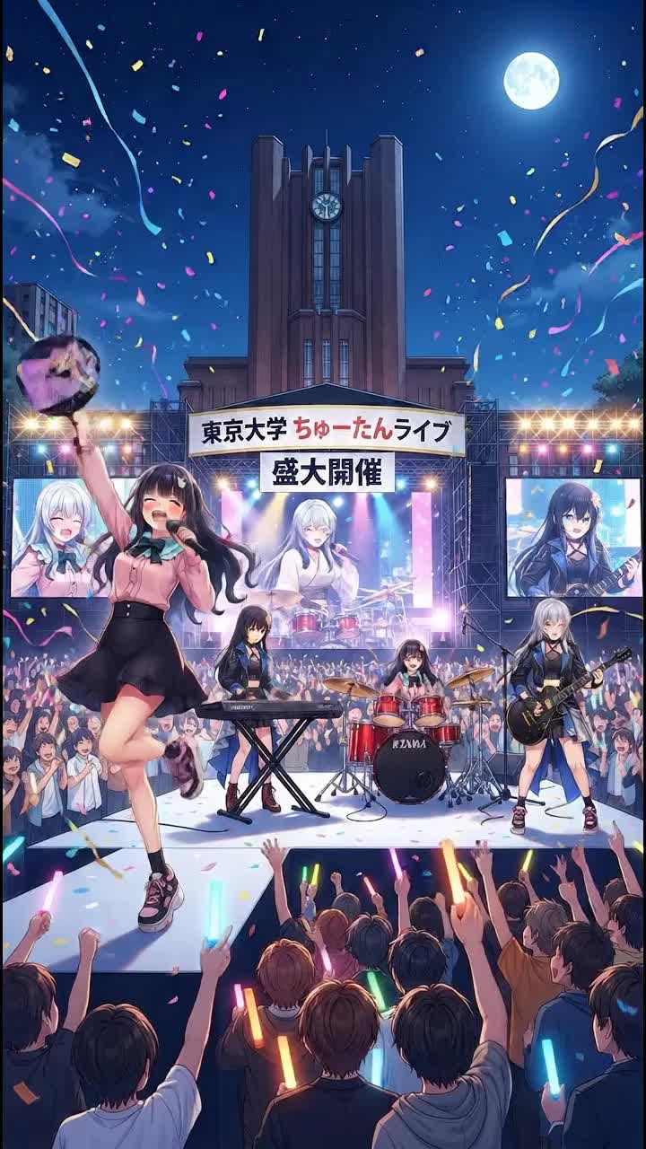【ネコにゃーシリーズ】ちゅーたんしか勝たん！ 〜大学公演ロックVer.〜 その2 （yy電波ですか？イメージ） artwork