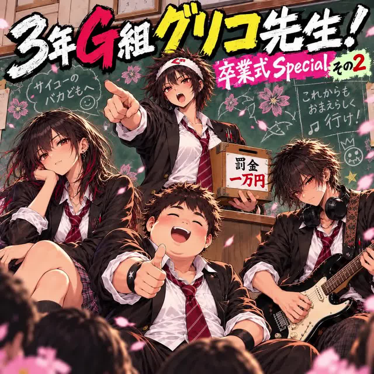 3年 G組グリコ先生！卒業式Specialその2！ artwork
