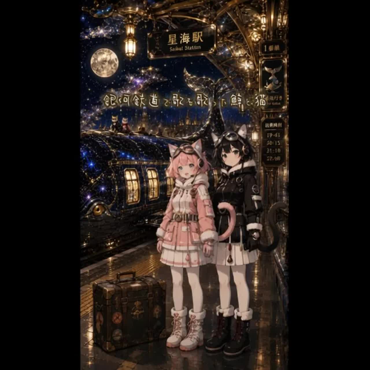 銀河鉄道で歌を歌った鯨と猫#NGD-1
