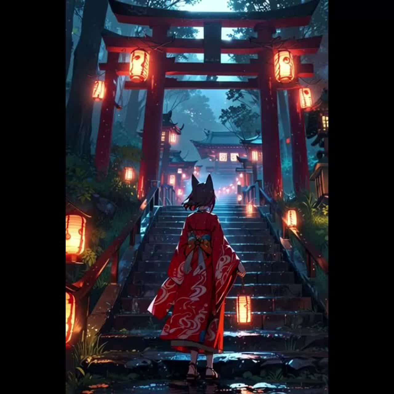 風が竹を渡っていく artwork