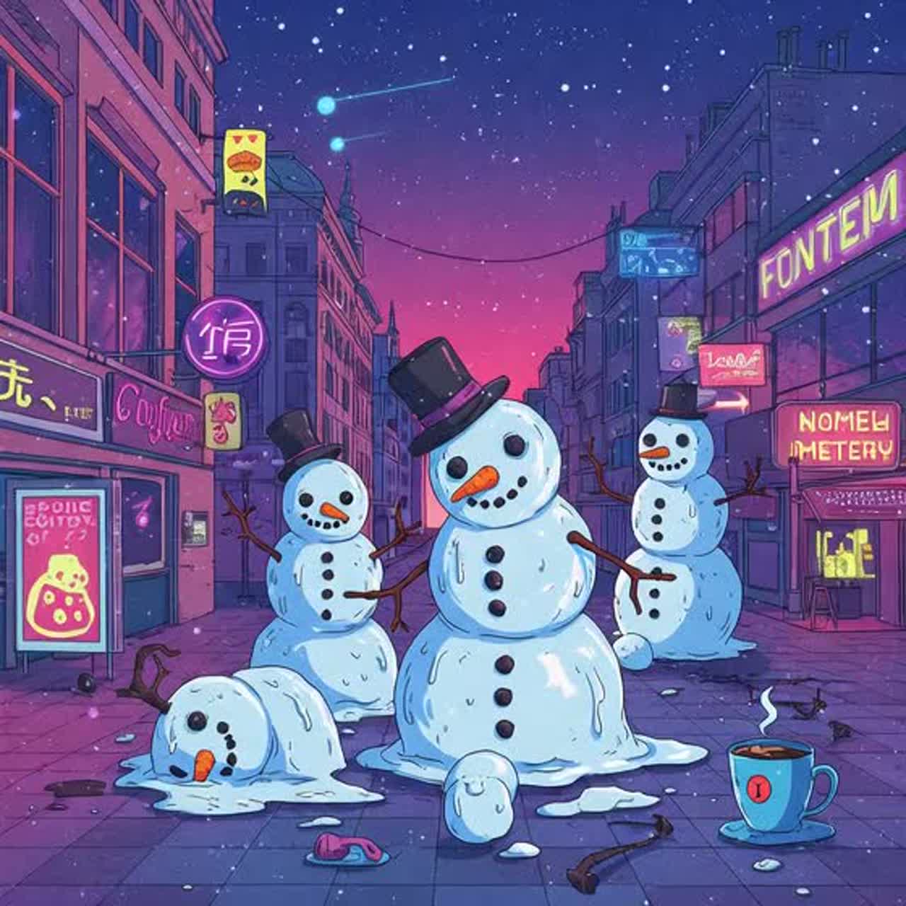 Щось не вийшов сніговик (Cover) artwork