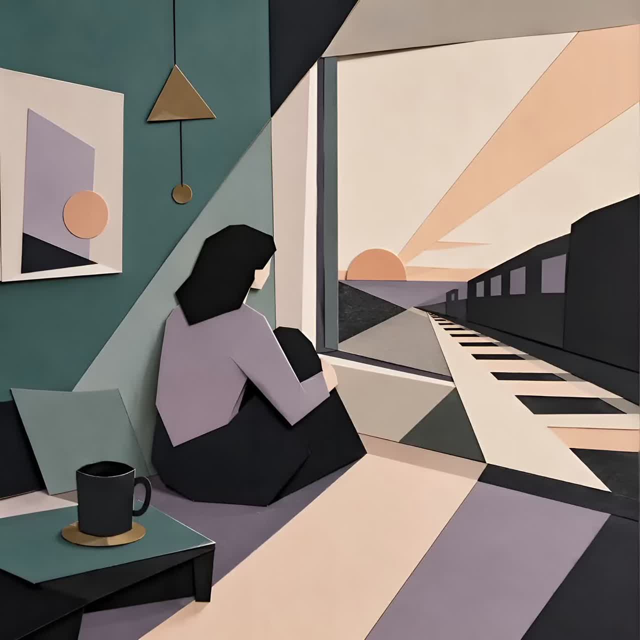 MISS THE FIRST TRAIN artwork