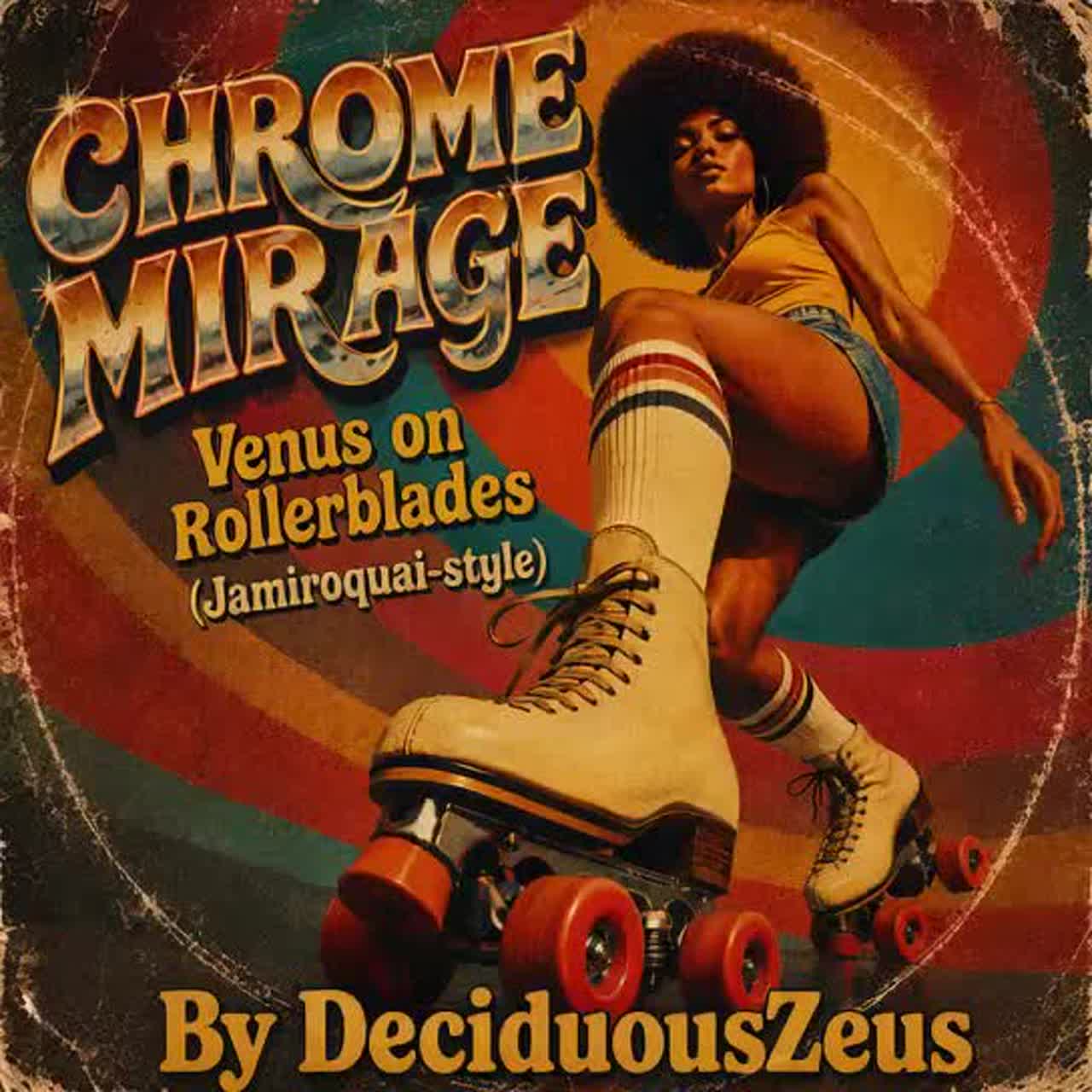 CHROME MIRAGE: Venus on Rollerblades (Jamiroquai style) artwork