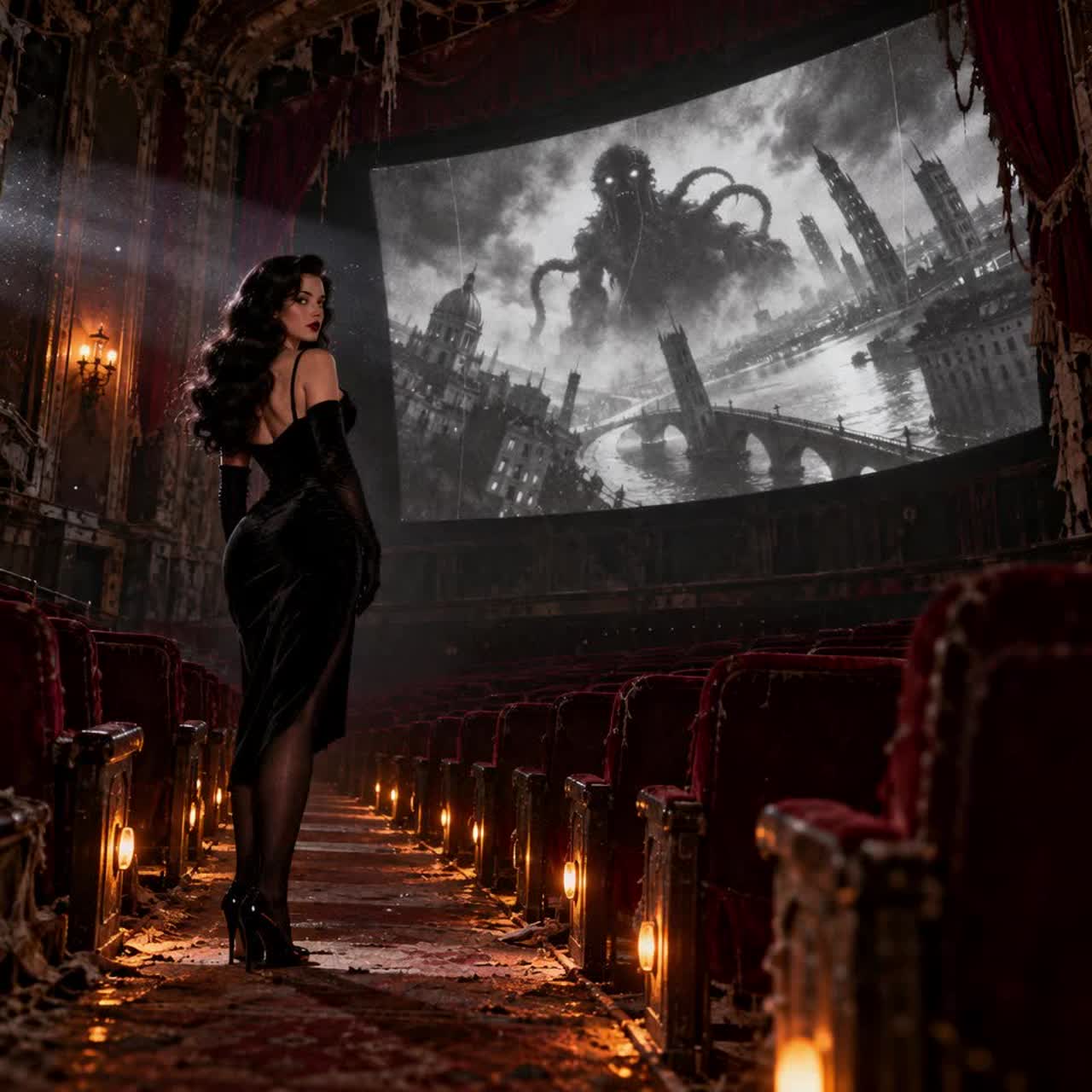 MIDNIGHT AT THE CROOKED SCREEN artwork