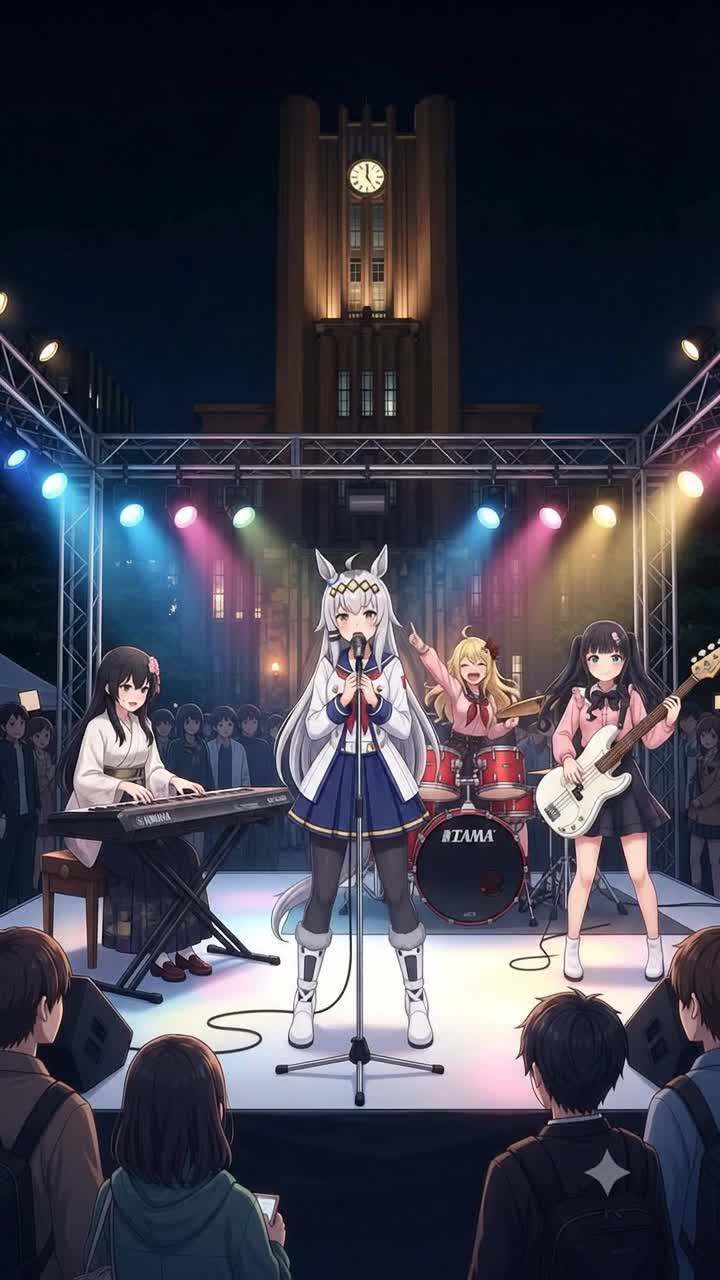 【ウマ娘&ネコにゃーシリーズ】UMAs -winning thunder- 〜東大特設ライブ・白銀の怪物降臨Ver.〜 その2 #Denpa song （yy電波ですか？イメージ） artwork