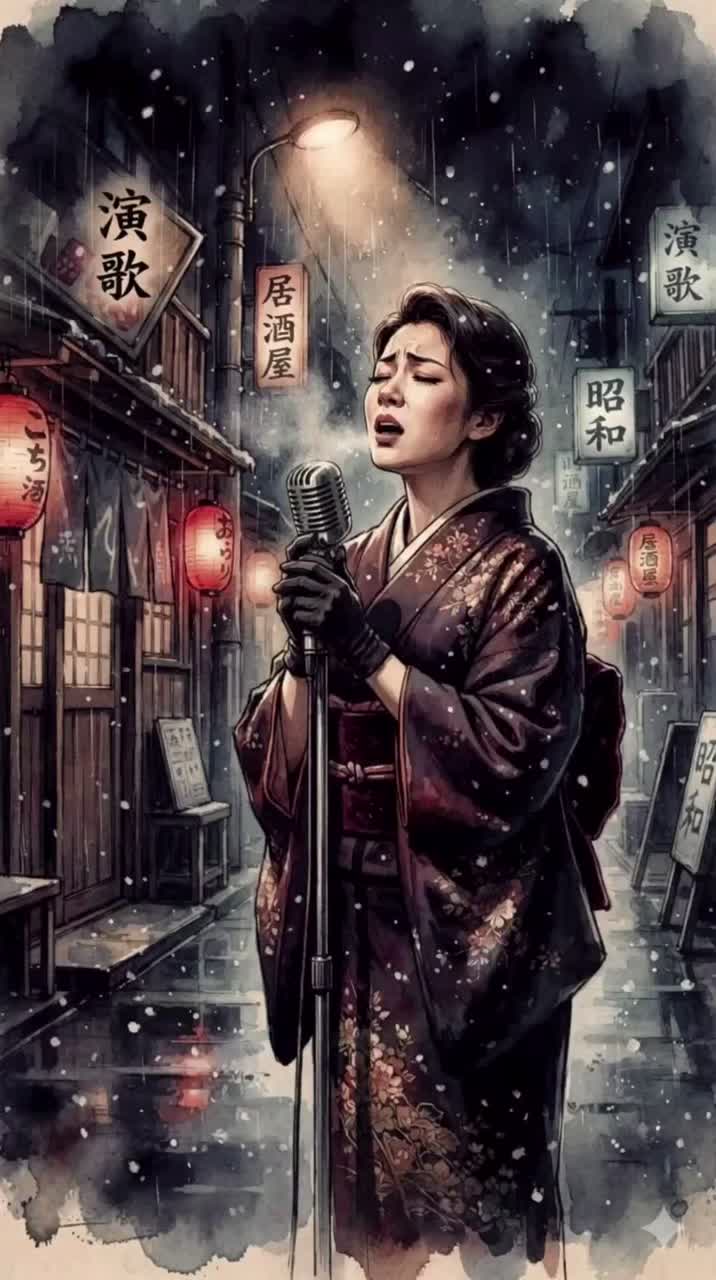 Warmer in the Dark - 1970’s Enka version artwork
