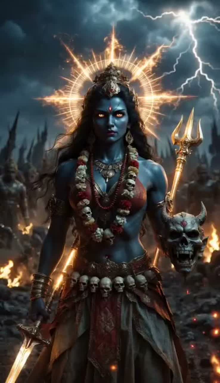 காளி – விதி சிதறும் போதுKali –[ When fate is shattered] artwork