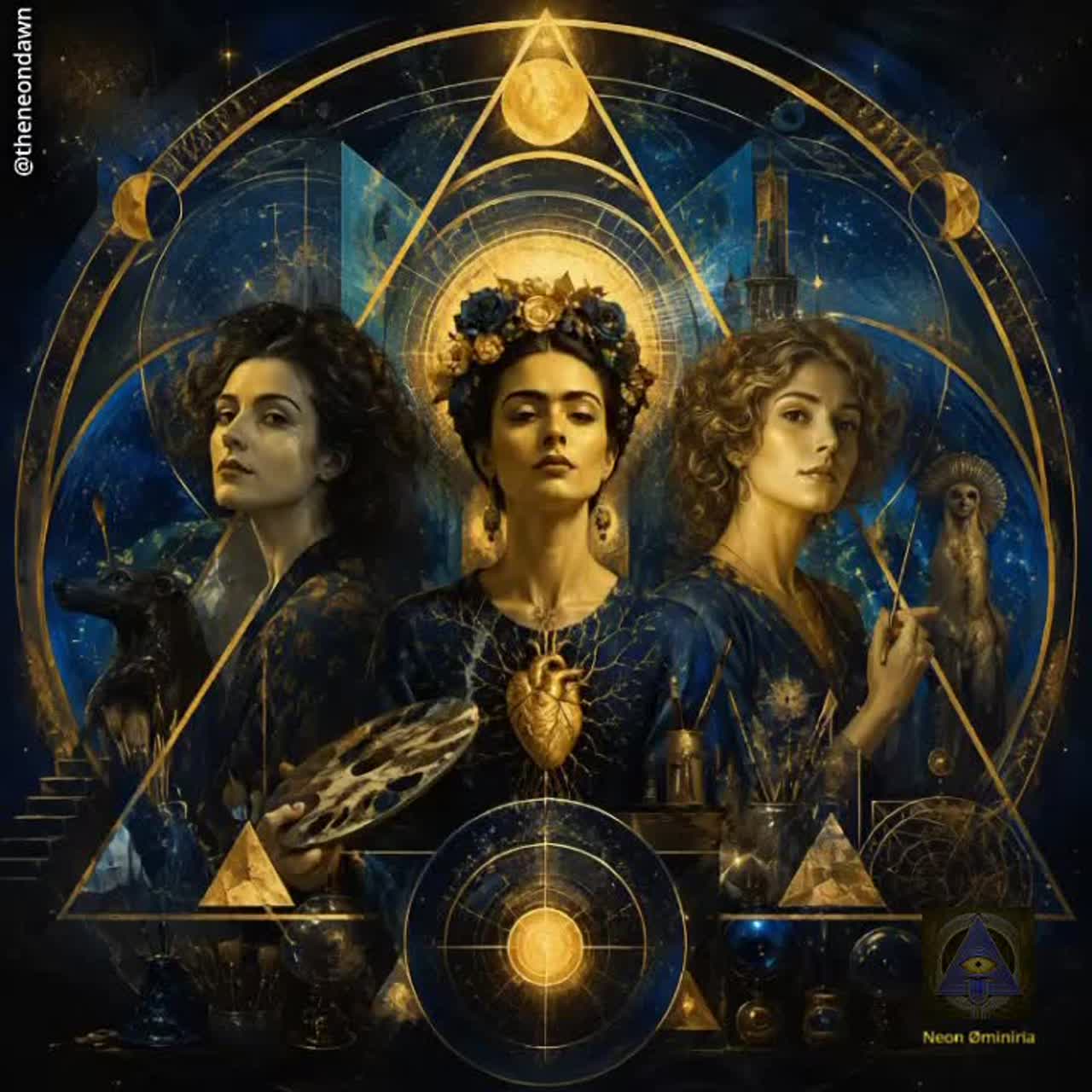 Las Tres Brujas (3 Dreaming Witches) artwork