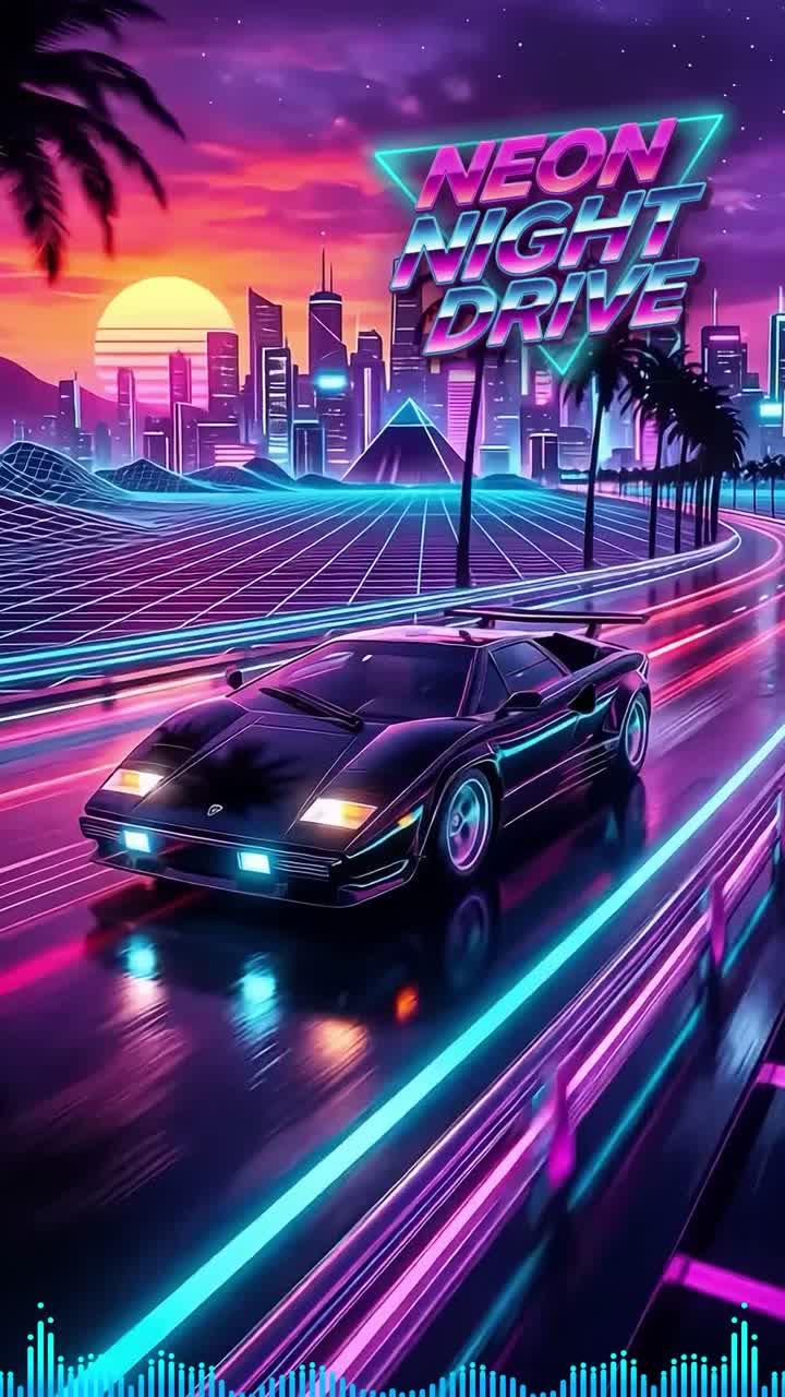 Neon Night Drive artwork