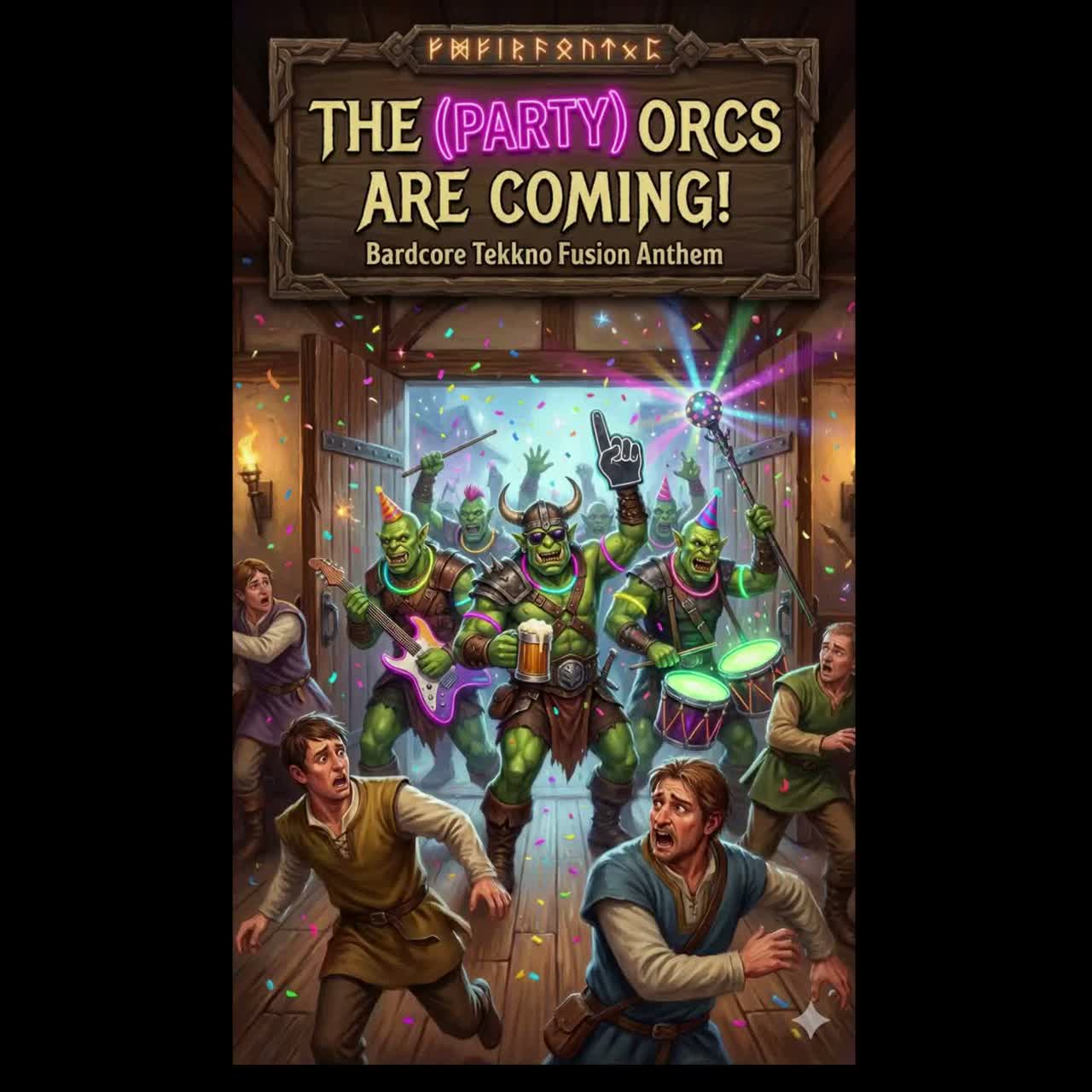 THE (party) ORCS ARE COMING! artwork