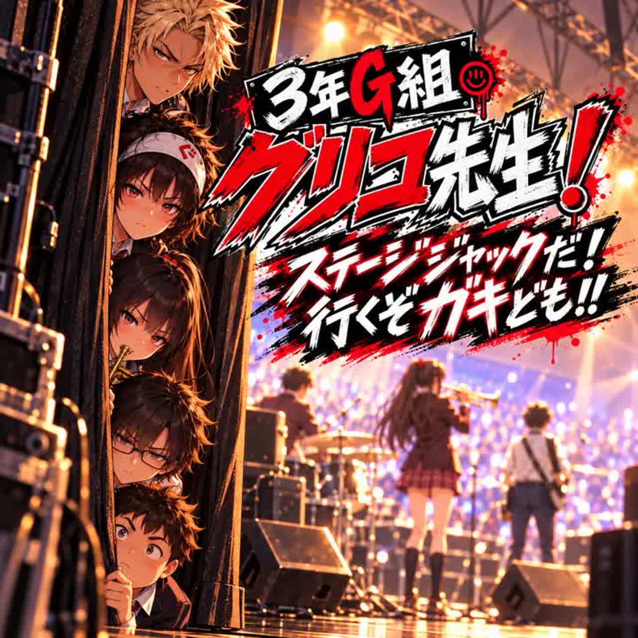 3年Ｇ組グリコ先生第12回予告（ドンちゃん編） artwork